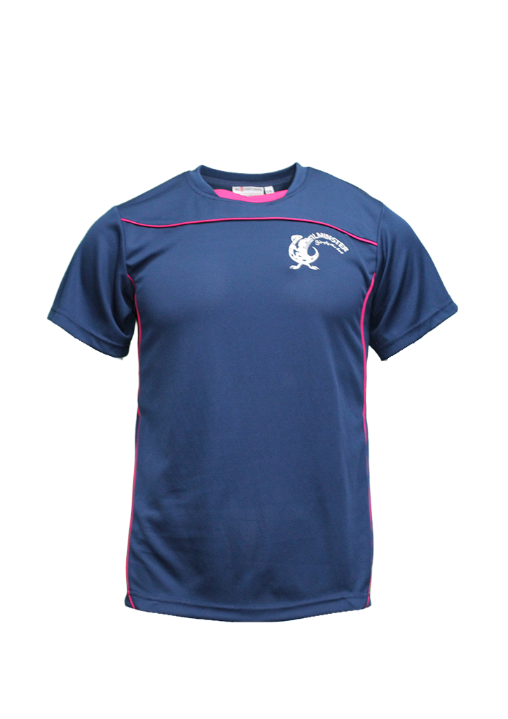 Ilminster Intermediate PE Tee SS Navy/White/Cerise